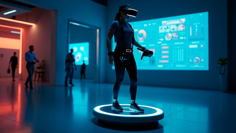 Artriendo de Plataforma de Realidad Virtual interactiva con juegos primera persona - Virtual Retro: