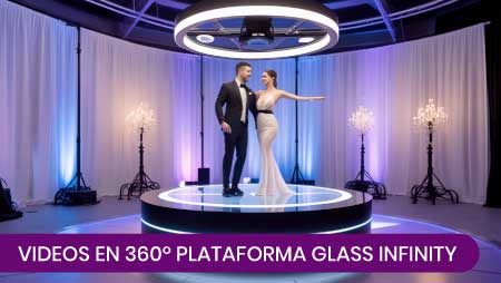 Videos en 360º para eventos -Plataforma Glass Infinity - Todos son unos artistas - Virtual Retro